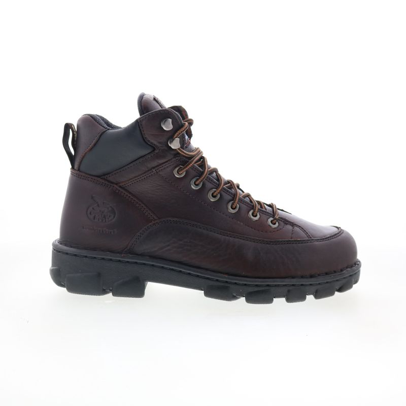 Georgia Boot Mens Eagle Light Wide Load Steel Toe Brown Boots (Nwt)